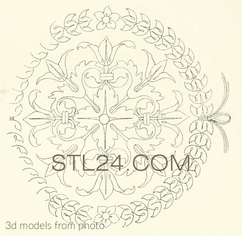 Розетки (ROSETTE_2005 -  | 3D model 3DSMAX / OBJ / STL) 3D модель для ЧПУ станка